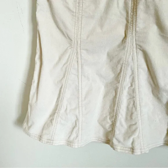 Athleta Corduroy Whenever Flare Mini Skirt in Cream Size 6 EUC - Picture 11 of 12